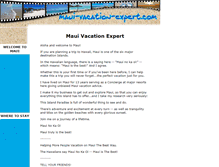 Tablet Screenshot of maui-vacation-expert.com